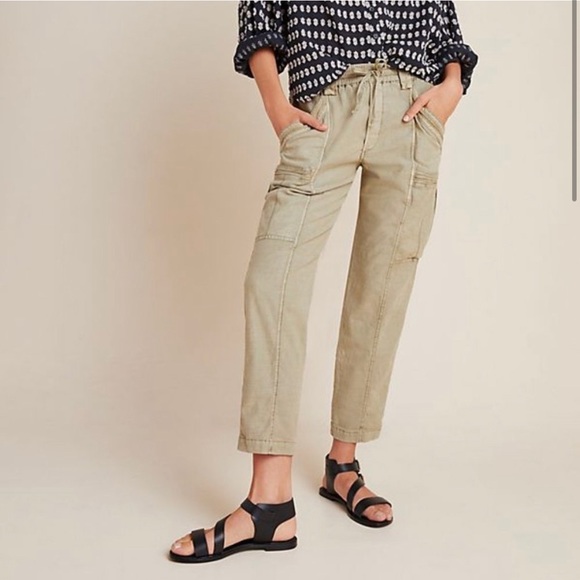 Anthropologie Angela Cropped Cargo Pants size 26 - Picture 1 of 4